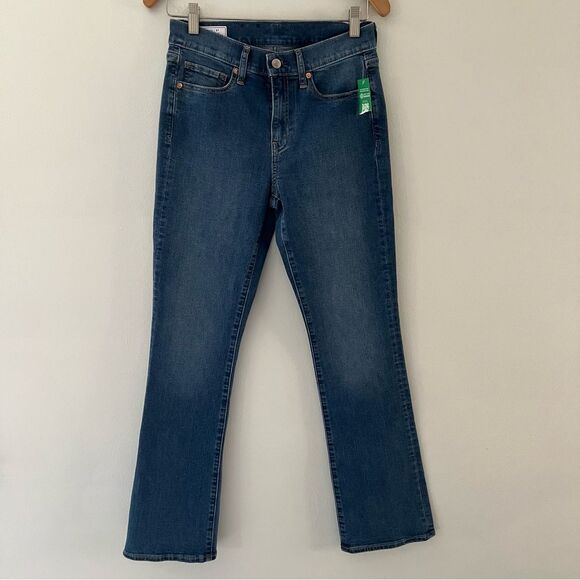 Gap NWT Jeans Baby Boot Mid Rise Blue Denim Size 28 - Picture 1 of 8